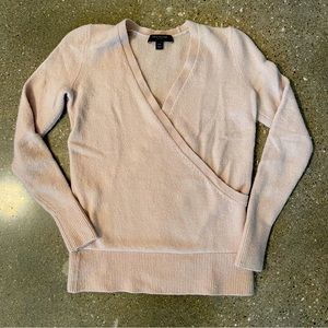 Ann Taylor Wool Blend Soft Wrap Sweater - XXS